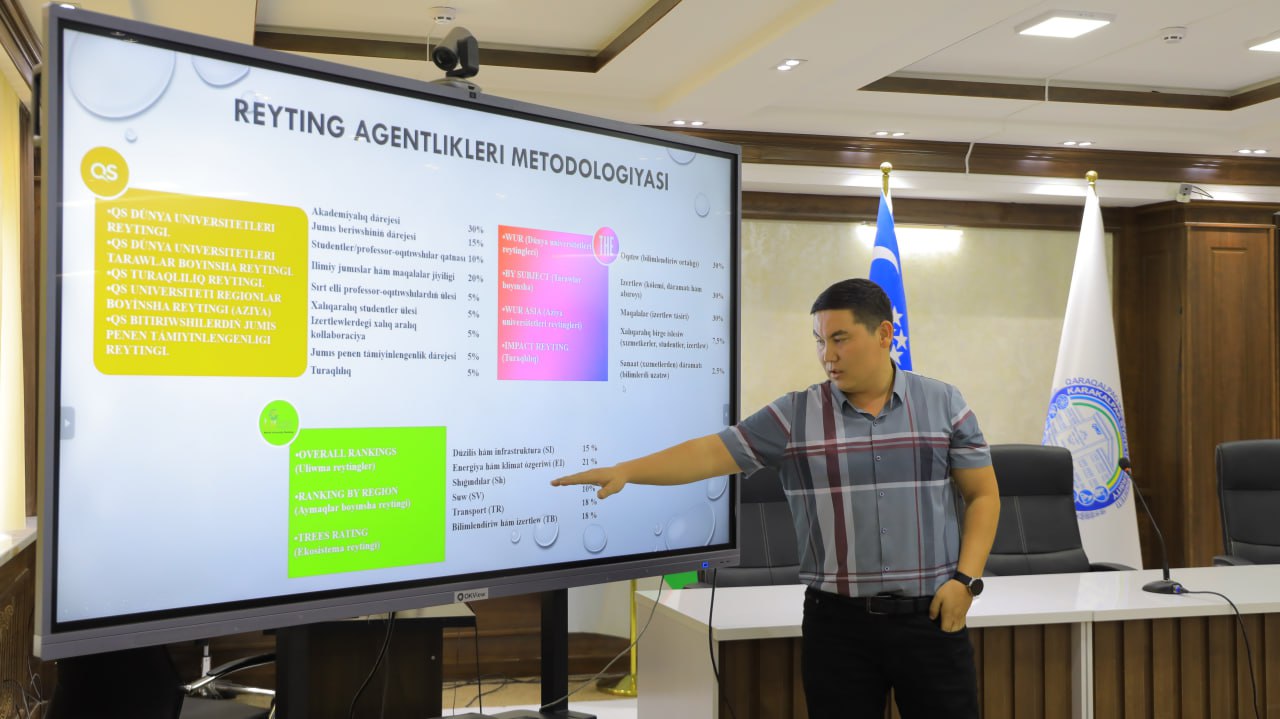 A seminar-training dedicated to international ratings and investment issues was held at KSU.